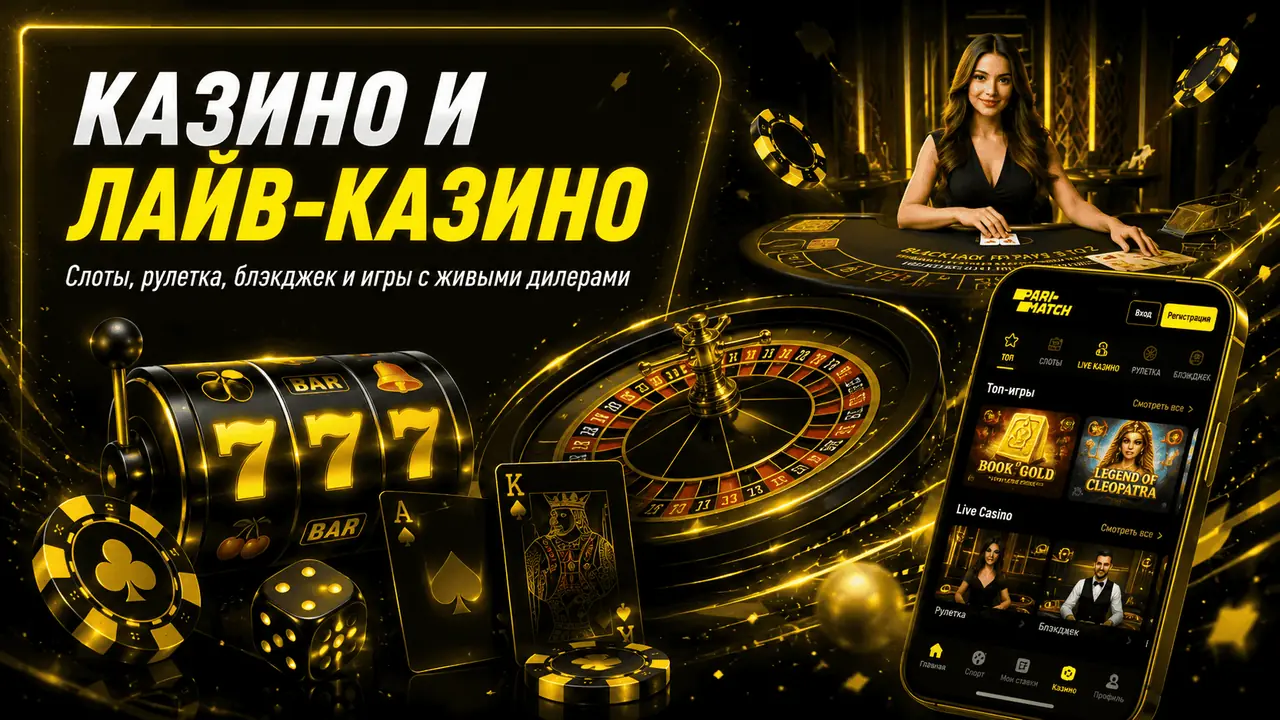 Казино и лайв-казино Parimatch Uzbekistan