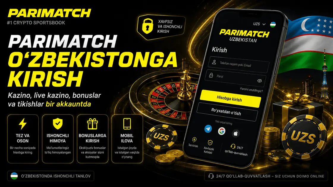 Parimatch login: akkauntga kirish, parolni tiklash va xavfsiz kirish tekshiruvi